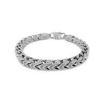 Iced-Out Franco Bracelet (Silver) Popular Jewelry New York