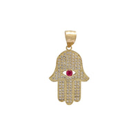 Iced-Out Hamsa Hand L Pendant (14K) Popular Jewelry New York