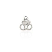 Iced-Out Hand Cuff CZ Pendant (Silver) New York Popular Jewelry
