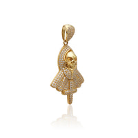 Iced-Out Hooded Death Pendant (14K) Popular Jewelry New York