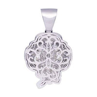 Iced-Out Jigsaw Head Pendant (Silver) Popular Jewelry New York