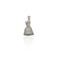 Iced-Out Money Bag CZ Pendant (Silver) New York Popular Jewelry