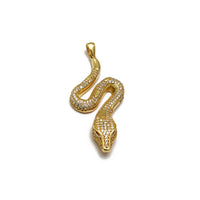 Iced-Out Snake CZ Pendant (14K) Popular Jewelry New York