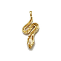 Iced-Out Snake CZ Pendant (14K) Popular Jewelry New York