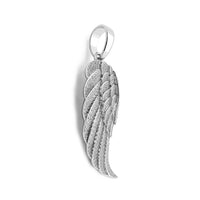Iced-Out Wing Pendant (Silver)