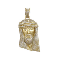 Iced-Outt Jesus Head Pendant (10K) Popular Jewelry New York