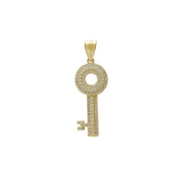 Iced Out Classic Skeleton Key Pendant (14K) Popular Jewelry New York