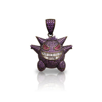 Iced Out Gengar Pendant (Silver) Popular Jewelry New York