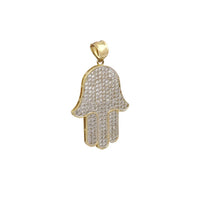 Iced Out Hamsa Hand CZ Pendant (14K) Popular Jewelry New York