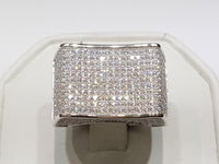 Iced-Out Micro Pave CZ Ring Silver - Lucky Diamond 恆福珠寶金行 New York City 169 Canal Street 10013 Jewelry store Playboi Charlie Chinatown @luckydiamondny 2124311180