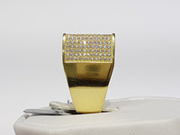 Iced-Out Micro Pave CZ Ring Silver - Lucky Diamond 恆福珠寶金行 New York City 169 Canal Street 10013 Jewelry store Playboi Charlie Chinatown @luckydiamondny 2124311180