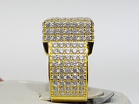 Iced-Out Pave Square Ring Silver - Lucky Diamond 恆福珠寶金行 New York City 169 Canal Street 10013 Jewelry store Playboi Charlie Chinatown @luckydiamondny 2124311180