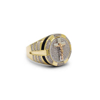 Icy Crucified Jesus Ring (14K) Popular Jewelry New York