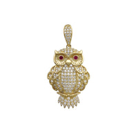 Medium Icy Owl Pendant (14K) Popular Jewelry New York