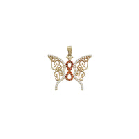Infinity Butterfly CZ Pendant (14K)