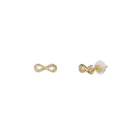 Infinity Stone-Set Stud Earrings (14K) Popular Jewelry New York