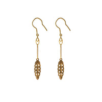 Ivy Leaf Earring (24K) Popular Jewelry New York
