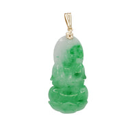 Jade Buddha Pendant (14K)