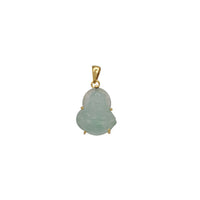 Jade Laughing Buddha Pendant (14K)