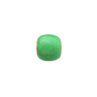 Jade Barrel Bead Charm Pendant (14K) Popular Jewelry New York