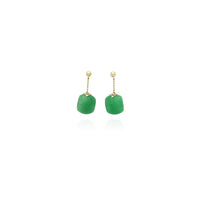 Jade Ring Earrings (14K) New York Popular Jewelry