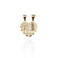 Jesus and Guadalupe Pendant (14K)