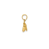 Sanded Matte Diamond-Cut Manatee Pendant (14K)
