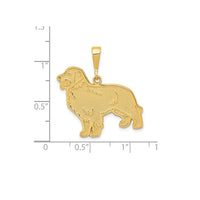 Silhouette Golden Retriever Pendant (14K)