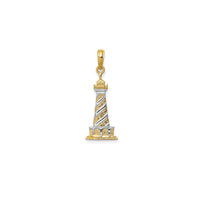 Two-Tone Lighthouse Pendant (14K)