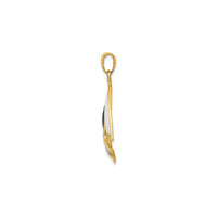 Enameled Sailing Boat Pendant (14K)