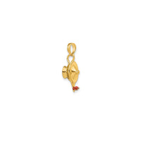 Enameled Genie Lamp Charm (14K)