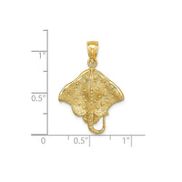 Textured Stingray Pendant (14K)
