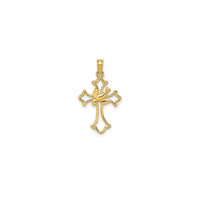 Outline Cross Dove Pendant (14K)