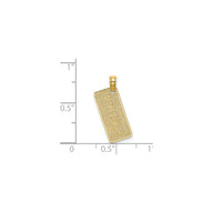 "SEA ISLE" Tag Plate Pendant (14K)