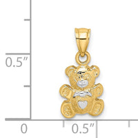 Teddy Bear Pendant (14K)