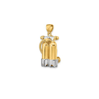 Dual Scuba Diving Cylinders Pendant (14K)