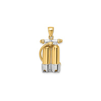 Dual Scuba Diving Cylinders Pendant (14K)