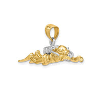 3D Scuba Diver Pendant (14K)