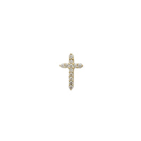 Bail-Back Diamond Cross Pendant (14K)