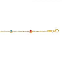 Enamel Ladybugs Bracelet (14K).