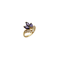 Tri-Marquise Crown Ring (14K)