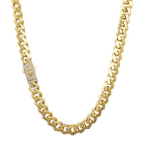 Lightweight Crowned Monaco Chain (14K)