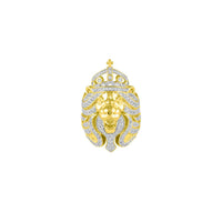 Diamond Lion Head Ring (14K)