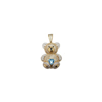 Iced-Out Teddy Bear Pendant (14K)