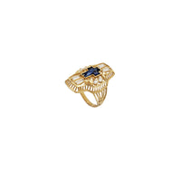 Light Cross CZ Ring (14K)