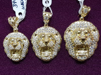 Iced-Out Lion Head Pendant 14K - Lucky Diamond 恆福珠寶金行 New York City 169 Canal Street 10013 Jewelry store Playboi Charlie Chinatown @luckydiamondny 2124311180