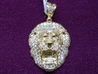 Iced-Out Lion Head Pendant 14K - Lucky Diamond 恆福珠寶金行 New York City 169 Canal Street 10013 Jewelry store Playboi Charlie Chinatown @luckydiamondny 2124311180