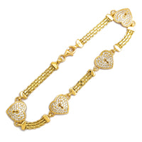 Love Lock Bismark Link Bracelet (14K) Popular Jewelry New York