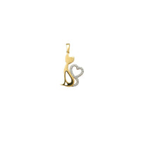 Love Tail Kitty Pendant (14K) Popular Jewelry New York
