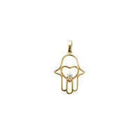 Love Heart Hamsa CZ Pendant (14K) Popular Jewelry New York